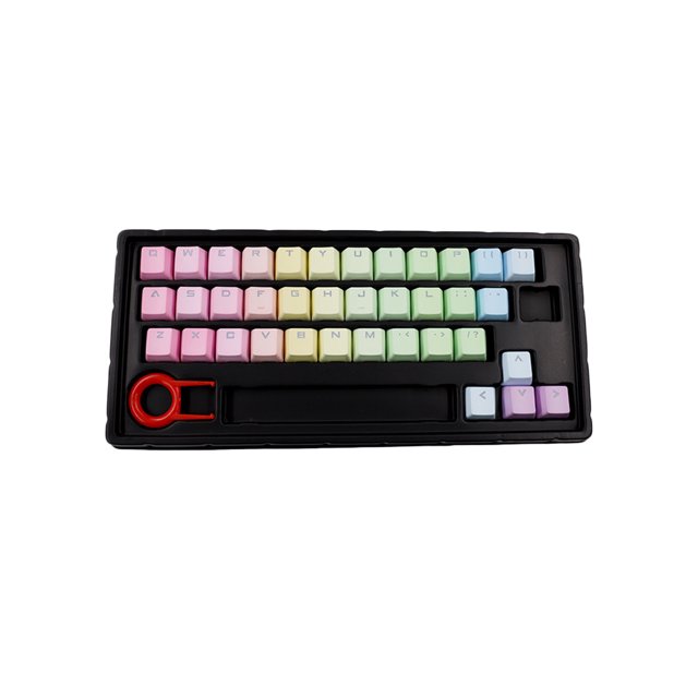 37-Clé Gradient de Couleur Rétro-Éclairé PBT Clavier Mécanique Remplacement Couvre pour Ordinateur Portable - C