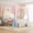 Beige, variant on EnHomee Canopy Bed Frame with Storage Headboard Upholstered Canopy Bed Frame Twin with 2 Drawers & Charge Station & LED Light,Pink