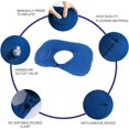 thumbnail image 4 of 1 cojín de prensa en forma de U, almohada de viaje inflable, almohada inflable para el cuello, almohada inflable versión europea oso de fresa Electrónica, 4 of 5