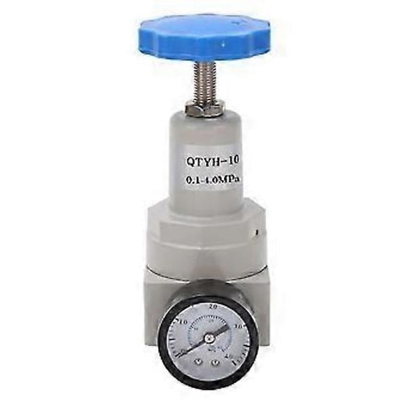 Air Pressure Regulator Automatic Relief Valve Controller Aluminum Alloy with Meter QTYH10 0.1-1.6MPa