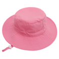 thumbnail image 5 of sunsanly Summer Children Hat Big Brim Unisex Windproof Fixed Strap Sun Protection Anti-UV Breathable Portable Camping Beach Travel Sun Hat Cap, 5 of 8