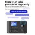 thumbnail image 2 of Riwcyla Intelligent Biometric Fingerprint Password Attendance Machine Time Employee Checking,in Recorder 2.4 inch LCD Screen Voice Prompt 11 Languages Function Time Attendance Machine, 2 of 6
