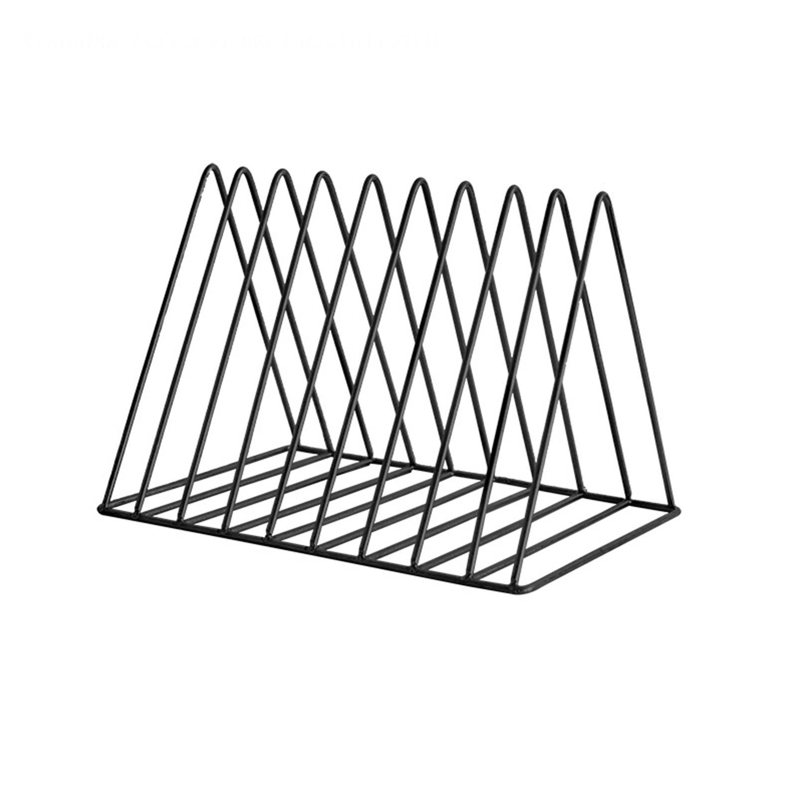 Vinyl Record Storage Holder Stand Rack, Files Folder Stand Desktop File