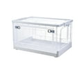 thumbnail image 1 of Boîte de Rangement Grande Capacité Conteneur Transparent Boîte de Rangement Organisateur de Chambre avec Roues Transparentes pour Maison Chambre, 1 of 5