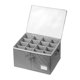thumbnail image 2 of Organizador de zapatos plegable con 16 compartimentos y asas reforzadas. Gris, 2 of 9