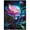 10-TZ, variant on Painting Rose Peony Flower Needlework Craft Kit Moon Night Landscape Handicraft, 30*40 cm, frame not included.