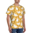 thumbnail image 2 of Bixox Men's Funny Chicken Printed Short Sleeve Skinny Athletic T-Shirt, 2 of 6