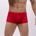 thumbnail image 2 of Boxer Briefs for Men Boxers Classic Underwear Solid Red L 1-Pack, 2 of 8