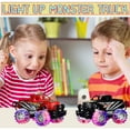 Playo 6” Toddler Monster Truck with LED Light Tires Push Car Toy Truck