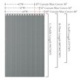 thumbnail image 2 of Cortina de puerta HMYI, 100% opaca, privacidad, 45 x 80 cm, gris, 2 of 8