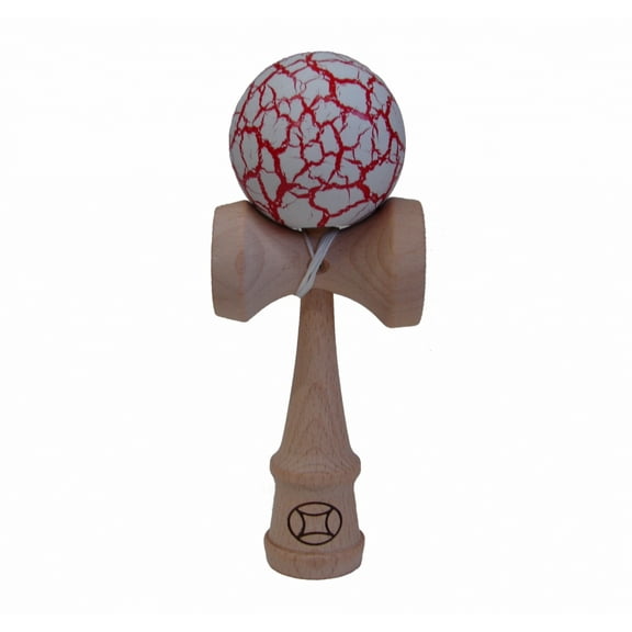 Red/White Crackle Kendama