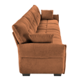 thumbnail image 5 of Modern 4-Seater Chenille Sofa in Burnt Orange: Premium Solid Wood Frame, High-Resilience Cushions for Living Rooms, Offices, Lounges, Dens & Hotel Lobbies., 5 of 18