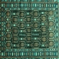 thumbnail image 1 of Ahgly Company Indoor Square Persian Turquoise Blue Traditional Area Rugs, 7' Square, 1 of 4