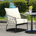 thumbnail image 3 of GETHFSA 2-Pack Deep Seat Patio Chair Cushions Set with Backrest & Rope Belts, Indoor/Outdoor Waterproof Replacement Cushions with Removable Covers for Deep Seating Furniture, Beige, 3 of 9