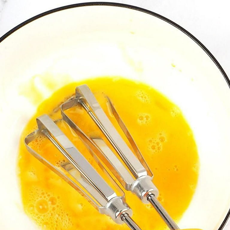 SHAPERME Hand Crank Egg Beaters, Handheld Egg Beater, Double Head