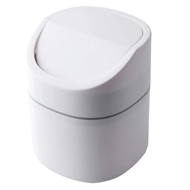 Countertop Trash Can,Mini Garbage Can with Lid,Desktop Trash Bin