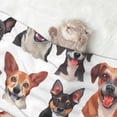 thumbnail image 2 of Yiaed Happy Dog Faces Collage Print Dog Blankets-Cat Blanket Washable for Couch Protection,Puppy Blanket, Soft Plush Reversible Throw Furniture Protector-Large, 2 of 8