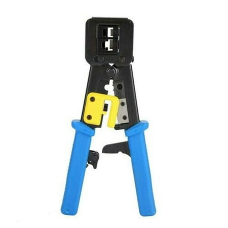 

RJ45 Crimping Tool Ratchet Crimper EZ Pass Through Cat5/5e Cat6 RJ11 Cable Ends