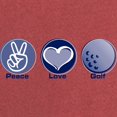 thumbnail image 3 of CafePress - Peace Love Golf - Womens Comfort Colors® Shirt, 3 of 4