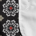 thumbnail image 4 of Eastern Microwave Oven Cover, Floral Ornament Motifs on Dark Background with Wavy Lines Abstract Design, Water Resistant Organizer with Pockets for Kitchen, 36" x 12", Multicolor, by Ambesonne, 4 of 4