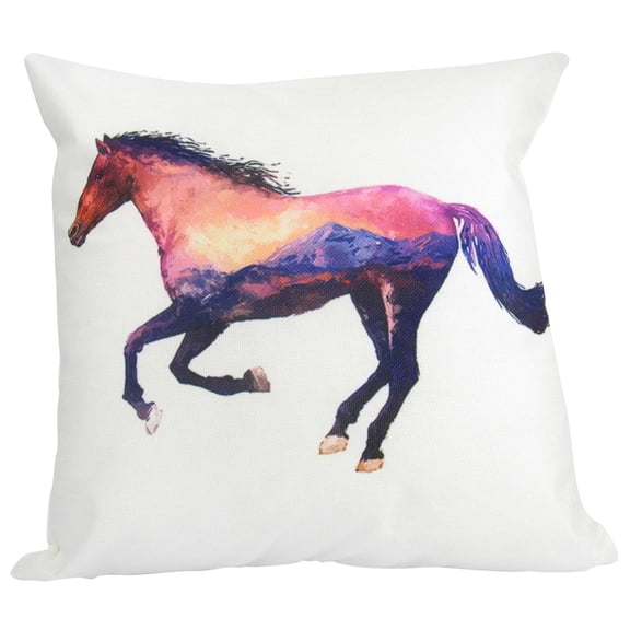 Horse | Double Exposure | Pillow Cover | Throw Pillow | Home Decor | Horse Lover Gift | Cute Throw Pillows | Best Throw Pillows | Gift