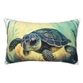 thumbnail image 1 of Balery Watercolor Turtle3 Funda de Cojín Estampada, Regalos para Mujeres, Regalos de Amor para Ella, Regalos para Novia o Esposa, Funda de Almohada-20"x30", 1 of 6