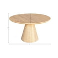 thumbnail image 3 of Meridian Furniture Linette White Oak Dining Table, 3 of 13