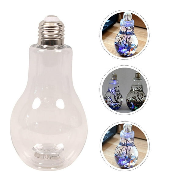 ifundom White LED Bottle Light Bulb Decor for Office Fairy Lights Chic Craft Set of 1