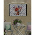thumbnail image 3 of Blue Red Star 4th of July Outdoor TV Cover 48 to 50 Inch Weatherproof, Watercolor Floral American Flag 600D Oxford TV Covers with Waterproof Zipper, Outside Flat TV Screen Protector 48"Wx30"Hx4.5"D, 3 of 7
