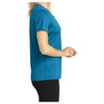 thumbnail image 3 of Yellow Rooster Womens Heather Contender Scoop Neck T-Shirts Blue Wake Heather XS, 3 of 8
