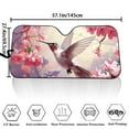 thumbnail image 5 of Yuyamidu Hummingbird Car Windshield Sunshade Pink Flower Windshield Visor Sun Shade Foldable Sun Shield for SUV Truck Van Auto Heatshield Sunshade Car Interior Accessories, 5 of 5