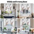 thumbnail image 6 of Easter Rabbit Swag Curtain Valance for Windows, Bunny Easter Eggs Window Treatments Short Swag Topper for Kitchen Windows Bathroom Bedroom, 36"x36", 6 of 8