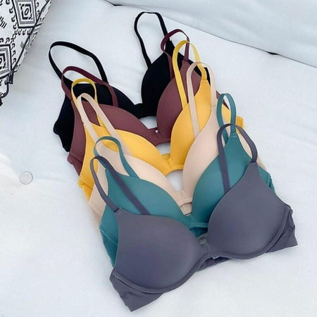 

Clearance!Thin All-Matching Girly Comfortable Bra Deep V Seamless Adjustable Daily Casual Bralette For Young Lady