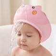 thumbnail image 5 of Toddler Waterproof Bath Cap, Adjustable Anti Leak Shampoo Caps With Eye Shield For Babies Kids Blue, 5 of 6