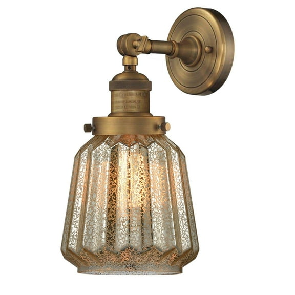 Innovations 1-LT Vintage LED Chatham 6" Sconce - Brushed Brass - 203-BB-G146-LED