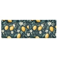 thumbnail image 6 of Yayeee Kitchen Valance Rod Pocket 54" x 18" Living Room Window Curtain, Blue Floral Lemons, 6 of 6