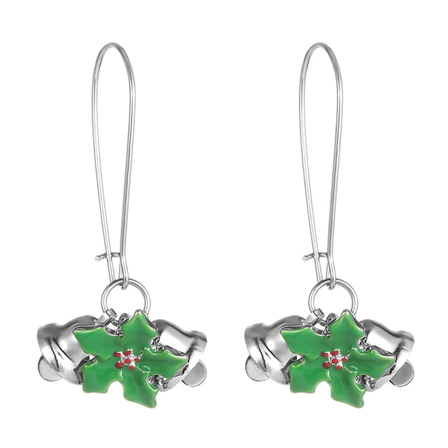 Pendientes de Navidad de dibujos animados de moda para mujer Pendientes de campana de Santa Wmkox8yi sjalhkljlk4528