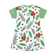 thumbnail image 2 of T-Shirt Dress Cute Christmas Kitty, 2 of 4
