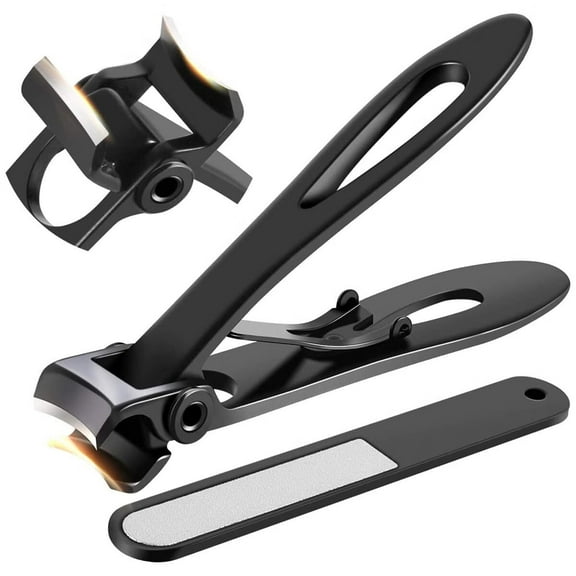 Thick Nail Clippers 15mm Wide Jaw Nail Cutter for Thick Toenail Stainless Steel Heavy Duty Toenail Clippers with Curved Blades Large Toenail Clippers for Men Seniors Elderly