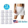 thumbnail image 1 of Lot de 12 Boxeurs Blancs pour Homme avec Ceinture Flexible Confortable, 1 of 7