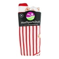 thumbnail image 2 of Popcorn Socks Over the Calf Length  (White/Scarlet, Medium), 2 of 2