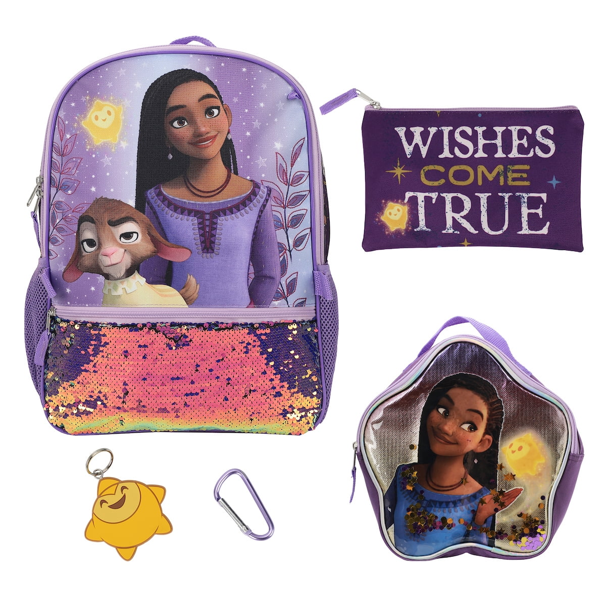 Loungefly Disney Wish Star Glow-in-the-Dark Mini Backpack 