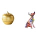 thumbnail image 1 of Figura de perro, escultura de fruta, figura decorativa, resina elaborada, , decoración, adorno de animal, figura decorativa, fruta, decoración, 1 of 8
