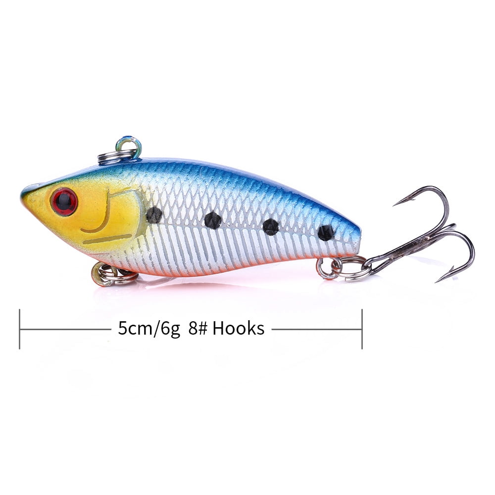 HENGJIA Fishing Lures for Bass, 8 Pack Lipless Crankbaits Minnow VIB Hard Baits Long Casting Sinking Fishing Lure for Saltwater Freshwater Bass, Redfish, Trout, Walleye