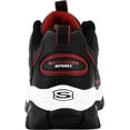 thumbnail image 4 of Skechers Men's Energy Afterburn Lace-Up Black/Silver/Red Sneaker 11 W US, 4 of 5