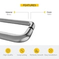 thumbnail image 3 of Brixwell TB-18BTB-SA 18 Inches Center To Center Standard Tubular Shower Towel Bar Back to Back Mount Without Washers Satine, 3 of 6