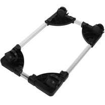 MLINS  Rolling Computer Stand Holders Foldable Laptop Cart with Wheels Height Adjustable Black