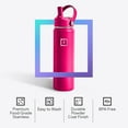 thumbnail image 4 of Iron Flask Stainless Steel Water Bottle 22 oz Orchid Pink with 3 Lids, 4 of 9