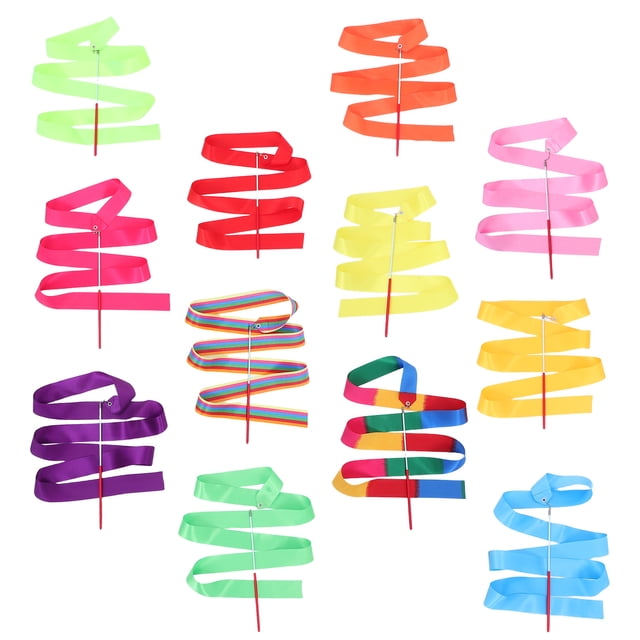BEADCEST 12pcs Dance Streamers Streamer Dancing Purple for Artistic Gymnastics Practice