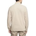 thumbnail image 3 of Van Heusen Mens Crockery Beige Ottoman Quarter Zip Pullover Sweatshirt X-Large, 3 of 3